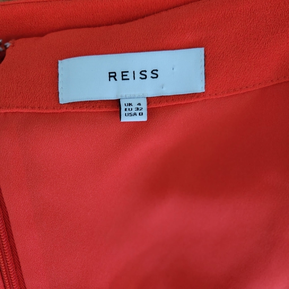 Reiss Orange Dress Size 4 - Picture 9 of 10